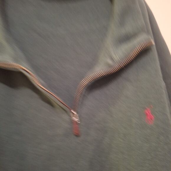 Polo Ralph Lauren Shirt Men’s XXL estate rib 1/4 zip pullover Long Sleeves - Picture 2 of 8